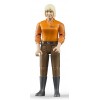 Bruder 60407 - Figur Frau mit hellem Hauttyp und brauner Hose